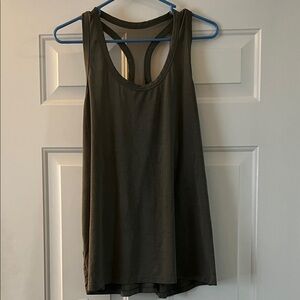 Athletic Works Women's Army Green Racerback Tank Top